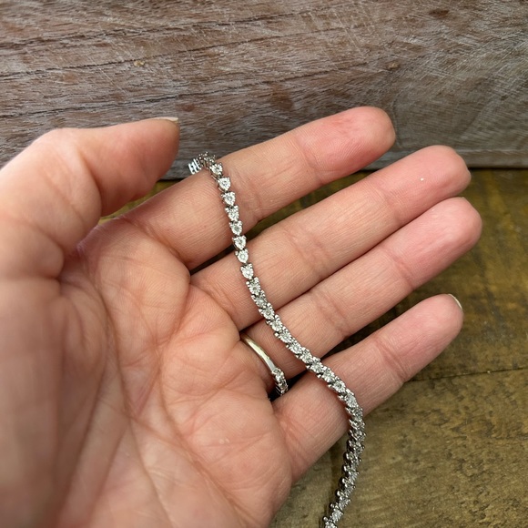 Diamond Chip Tennis Bracelet - Picture 9 of 9